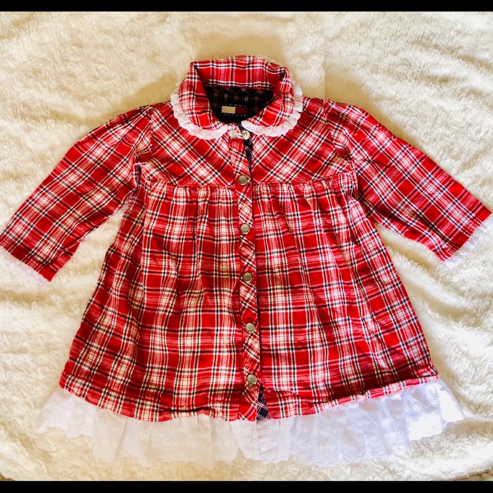 Tommy Hilfiger shirt dress Sz 18-24mo
